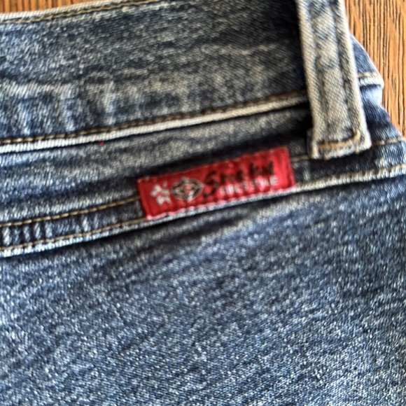 Vintage Y2K crochet corset flare jeans low waisted Paris Hilton 90s EUC Denim - Picture 7 of 16